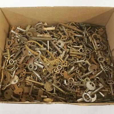 Sale Photo Thumbnail #196: 1196	LARGE ASSORTMENT OF ANTIQUE FURNITURE & CLOCK KEYS
