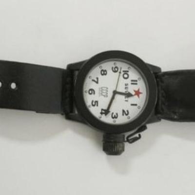 Sale Photo Thumbnail #122: 1122	GRUEN SOVET CCCP MENS WATCH
