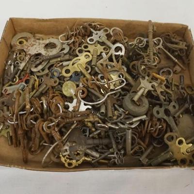 Sale Photo Thumbnail #198: 1198	LARGE ASSORTMENT OF ANTIQUE FURNITURE & CLOCK KEYS
