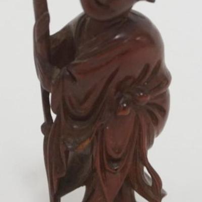 Sale Photo Thumbnail #77: 1077	CARVED ASIAN FIGURE OF A MAN, APPROXIMATELY 3 1/2 IN H
