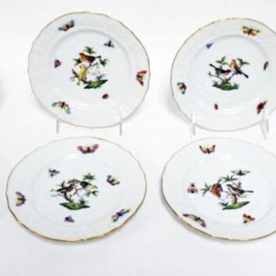 Sale Photo Thumbnail #69: 1069	HEREND ROTHSCHILD BIRD PLATES, EACH  APPROXIMATELY6 IN
