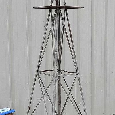 8' Outdoor Metal Windmill