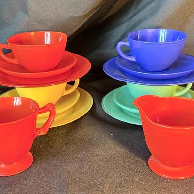 Vintage Anchor Hocking Rainbow Depression Glass