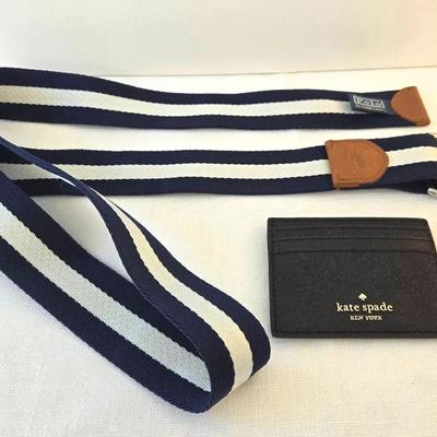 Ralph Lauren Polo Belt & Kate Spade Wallet Designer Accessories 