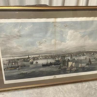 Large Hand-Colored J.W.Hill “New York” Engraving