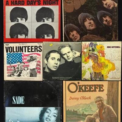 25 Vintage Vinyl Records- Sade, The Beatles, Simon & Garfunkel, & More!