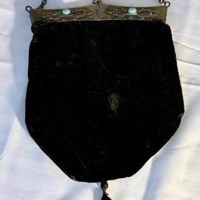 Antique Victorian Art Nouveau Evening Bag 