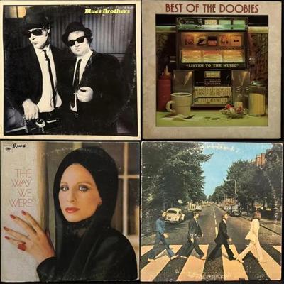 20 Mixed Vintage Vinyl Records- Barbra Steisand, The Beatles, Stevie Nicks, & More!