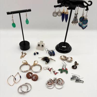 Eclectic Earring Collection: Jadeite, Seahawks, Holiday And More