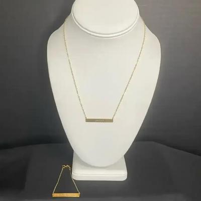 1/20 14k Gold Filled Necklace and Bracelet Set