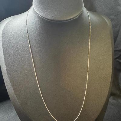 14K White Gold Necklace
