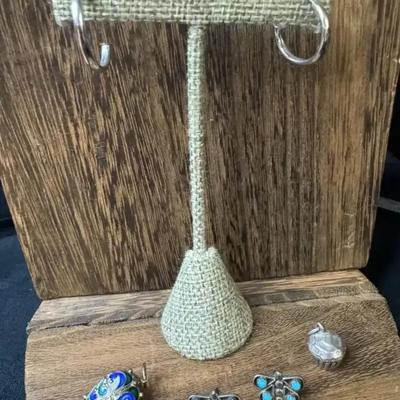 .925 Silver Earrings, Pendant And Charm