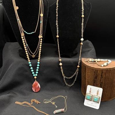 Bohemian Jewelry Collection With .925 Stamped Earrings