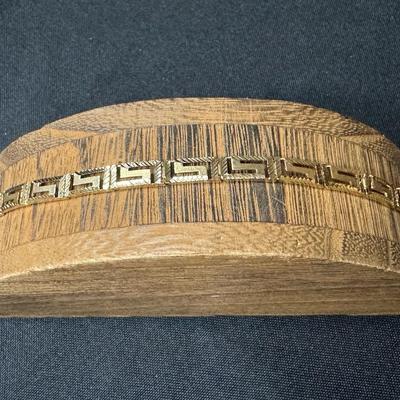 14K Gold Greek Key Bracelet