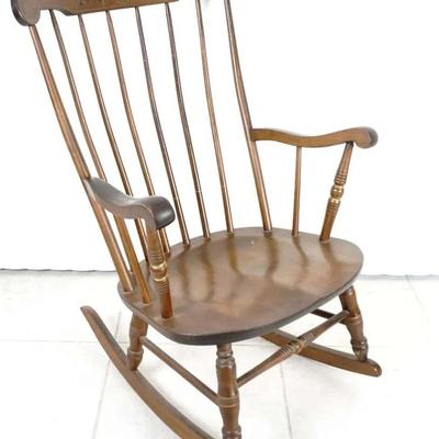 S. Bent & Bros Colonial Style Rocking Chair