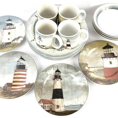 Oneida "By The Sea" David Carter Brown Full Dining Set