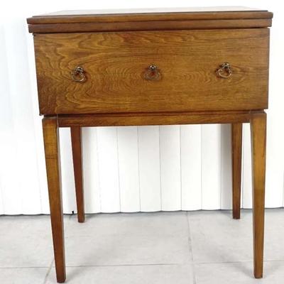 Vintage Sears Roebuck & Co. Wooden Sewing Machine Cabinet