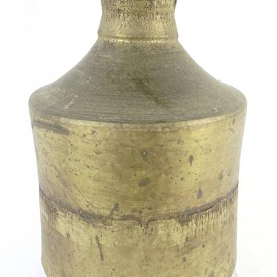 Antique Handcrafted Hammered Brass Water Container / Lota Pot