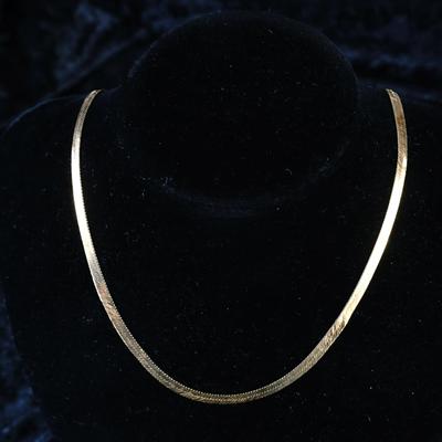 14k Yellow Gold  Necklace 16" | 6.1 Grams
