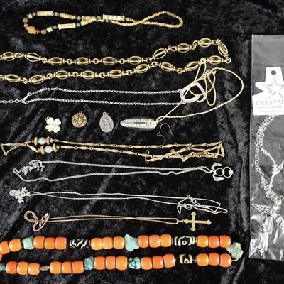 Collection of Vintage Costume Necklaces and Pendants