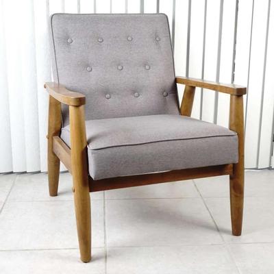 Baxton Studio Mid-Century Modern Wood Lounge Chair