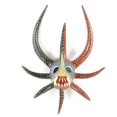 Hand-Painted Puerto Rican Vejigante Carnival Mask - P.R. 1986 Artist Signed