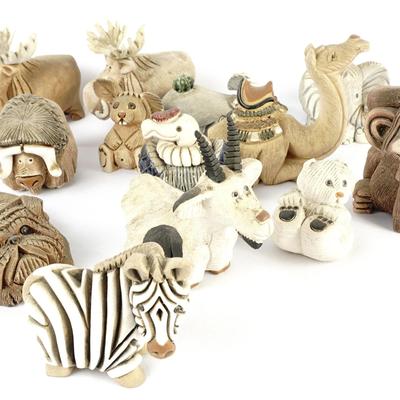 Artesania Rinconada 13 Vintage Figurine Animals - Uruguay Instant Collection