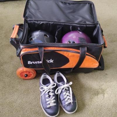 Bowling Balls, Bag & Shoes 