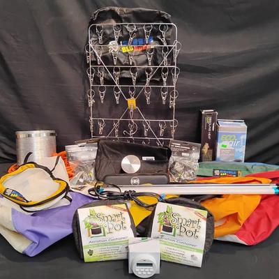 Professional Indoor Gardening & Hydroponic Supply Lot - Smart Pots, Air Pump & More
