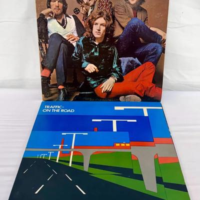 Traffic Vinyl LP Lot (2) | On the Road (1968) + On the Road Live (1973) | Gatefolds