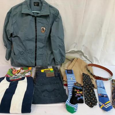 Men’s Equestrian Apparel Lot | Kerrits Jacket, Urban Star Jeans, Polo & Novelty Ties