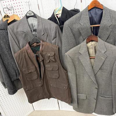Large Men’s Jacket Lot | Palazzi, Roundtree & York, Perry Ellis Portfolio, and More