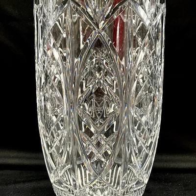 Waterford Crystal Palmer Vase 12” W/ Box