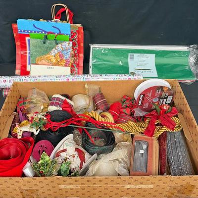 New Holiday Wrap, Tissue Paper, Bags & Wire Ribbon