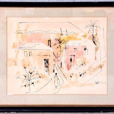 Alfred Birdsey: Mid-Century Modernist Watercolor Narrative of Bermuda