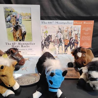 Montpelier Hunt Races Memorabilia Lot - Posters, Plush & More