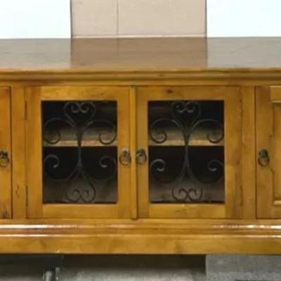 Rustic Pine Media Console 