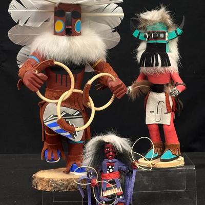 Signed Hopi Kachina Dolls: Hand-Carved Traditions