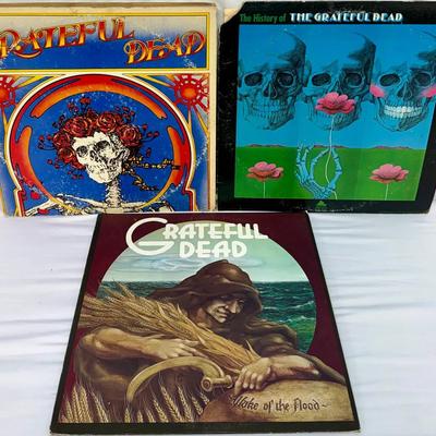 Grateful Dead Vinyl LP Lot (3) | Grateful Dead | History of the Grateful Dead | Wake of the Flood | 