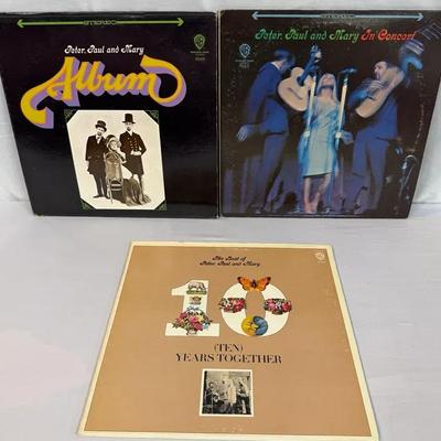 Vintage Peter, Paul and Mary Vinyl LP Collection - Essential Folk Trio Set