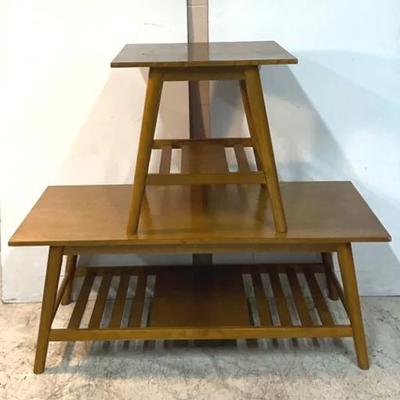 MCM Walnut Coffee Table W/ End Table 