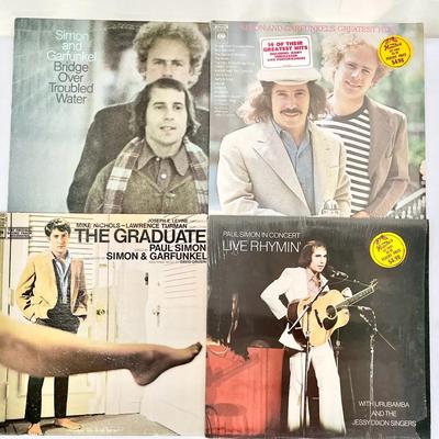 (4) Records - Simon And Garfunkel’s Greatest Hits, Bridge Over Troubled Water, The Graduate +