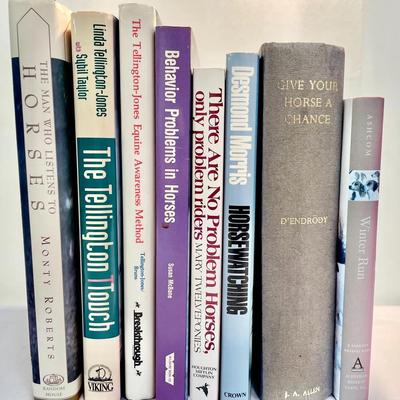 Equestrian Book Collection - Signed/First Edition Hardcovers + Behavioral Study Books