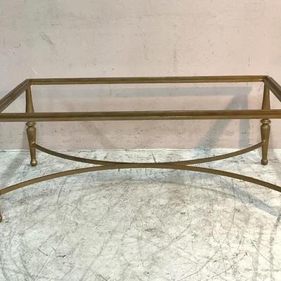 Regency Style Metal Gilt Coffee Table 