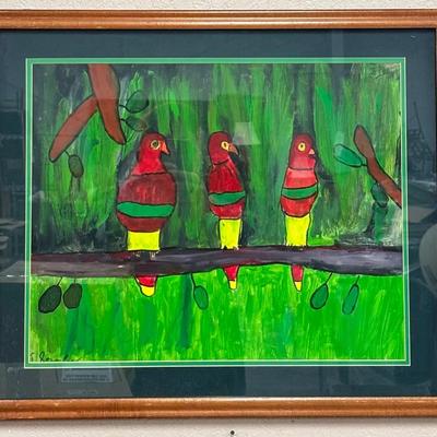 T Stanley's Vibrant Tropical Avian Study