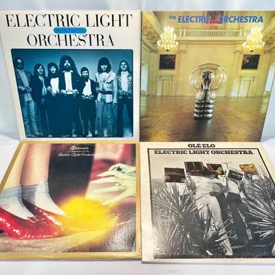 (4) Vinyl Albums: The Electric Light Orchestra - On The Third Day, Ole Elo, Eldorado +
