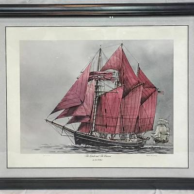 Limited Edition Maritime Print – “The Lindo and The Unicorn” by Bob Holland