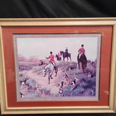 Thomas Blinks "A Day With The Oakley: The Draw" Framed Hunting Print