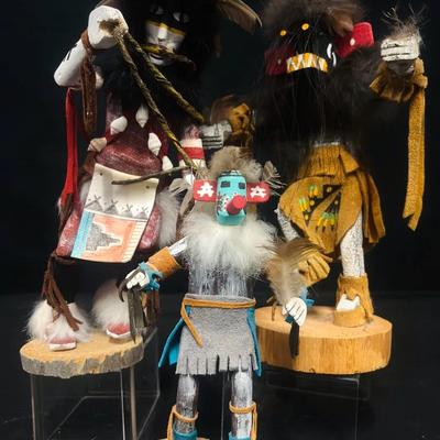Hopi-Style Kachina Dolls: Ogre & Dancers