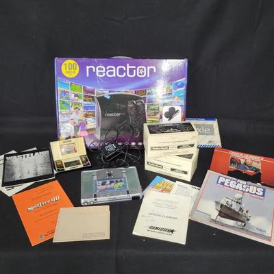 (2) Radio Shack Computer Joy Sticks, Reactor 100 Game Console, Etc